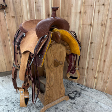 R Bar B Workhorse Ranch Cuttter Saddle, 15" Seat