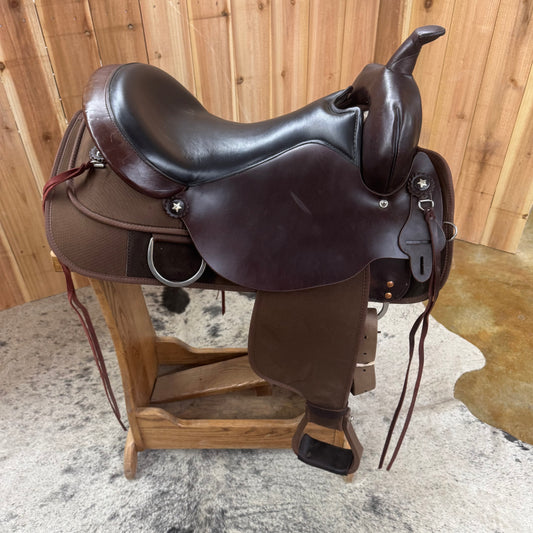 Used High Horse Trail Saddle, 17" Seat