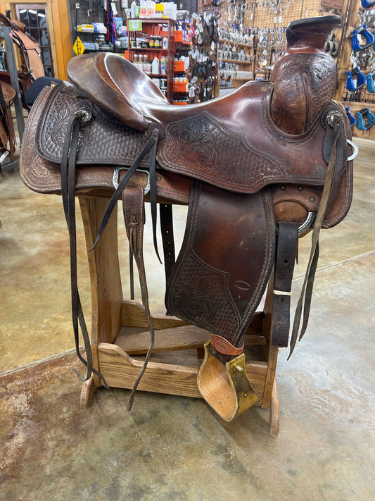 Used Sundance Saddle Shop Ranch Saddle, 15" Seat