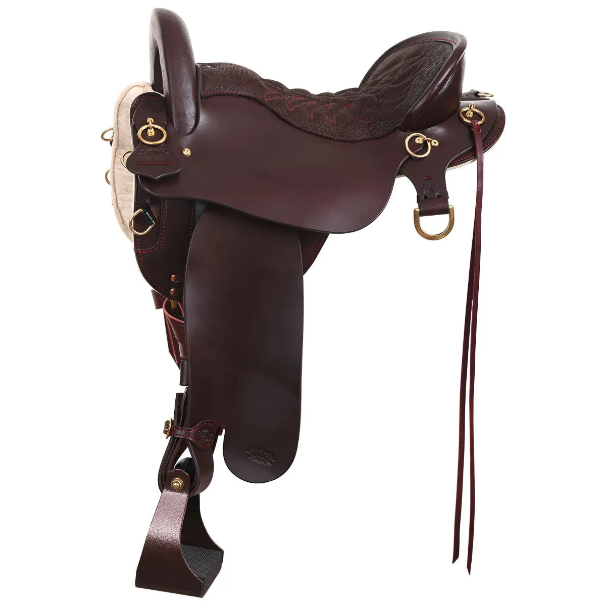 Tucker 359 Heritage Endurance Heavy Oil Chestnut Saddle, 16.5"