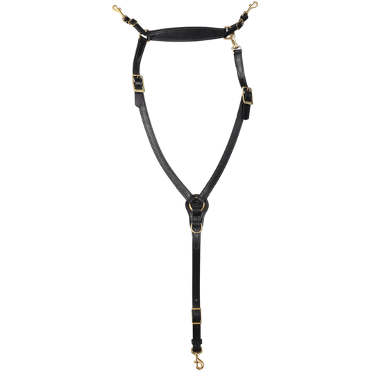 Tucker Heritage Endurance Black Leather Breastcollar