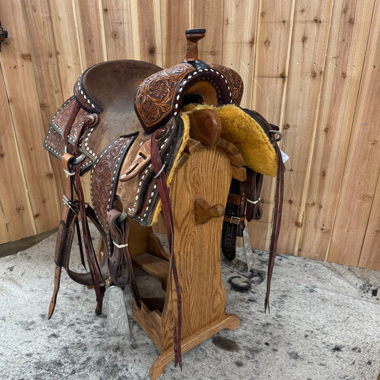 Used Laredo Seat Rig Ranch Cutter, 15.5" Seat