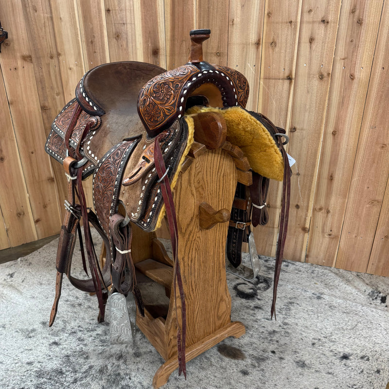 Used Laredo Seat Rig Ranch Cutter, 15.5" Seat