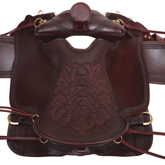 Tucker 360 Heritage High Plains Heavy Oil Chestnut Saddle, 16.5"