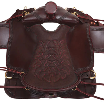 Tucker 360 Heritage High Plains Heavy Oil Chestnut Saddle, 17.5"