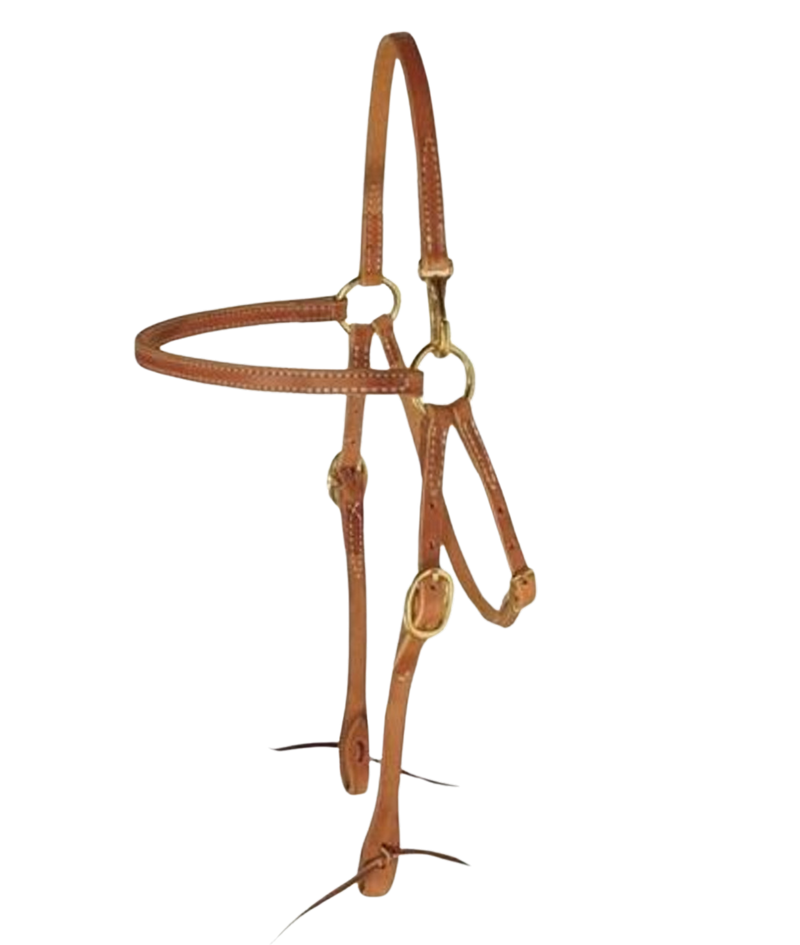 Berlin Custom Leather Mule Headstall w/Snap