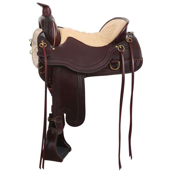 Tucker 367 Heritage Cheyenne Heavy Oil Chestnut Saddle, 17.5"