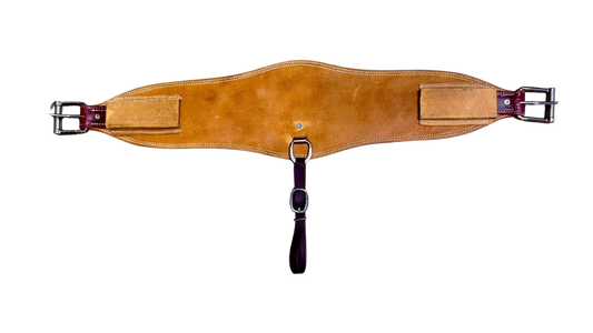 Berlin Custom Leather Roughout Golden Skirting Back Cinch Only