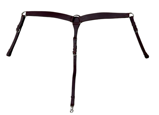 Dark Oil 2" Breast Collar w/Stainless Hardware