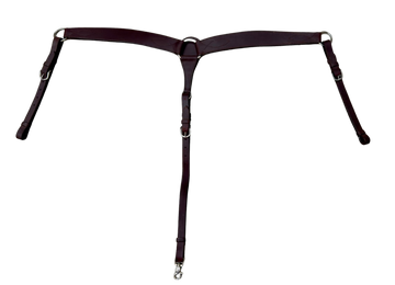 Dark Oil 2" Breast Collar w/Stainless Hardware