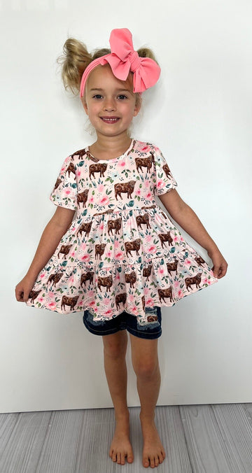 Clover Cottage Highland Floral Girls Set