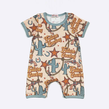 Clover Cottage Future Cowboy Romper