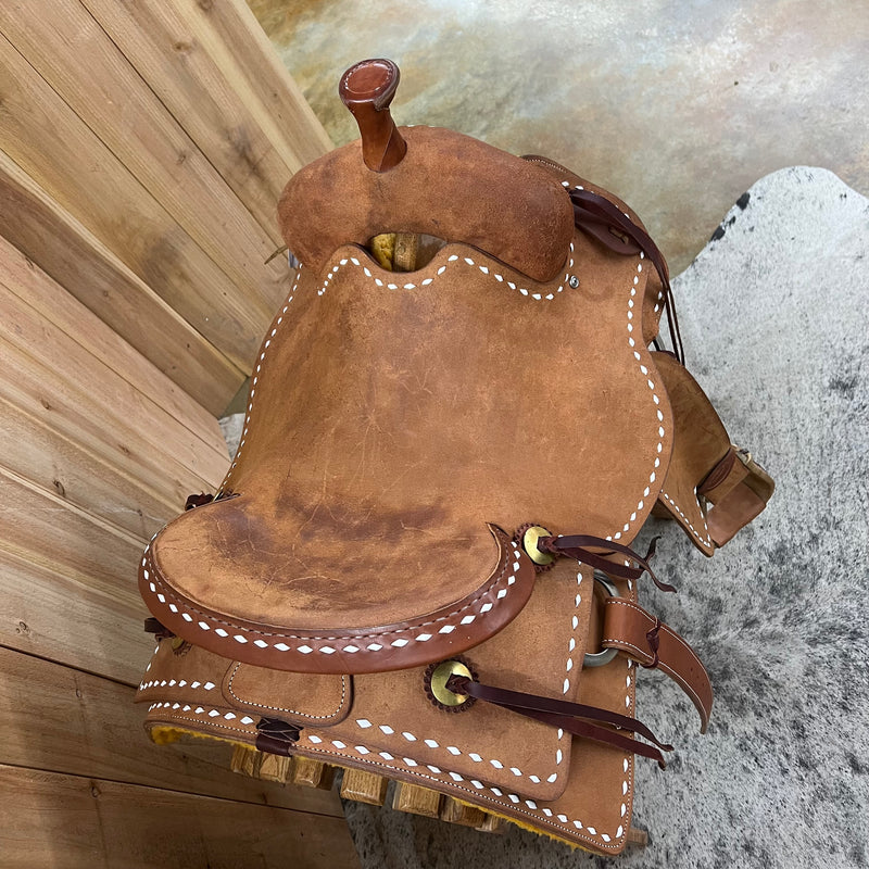 R Bar B Workhorse Ranch Cutter Saddle, 16.25" Seat