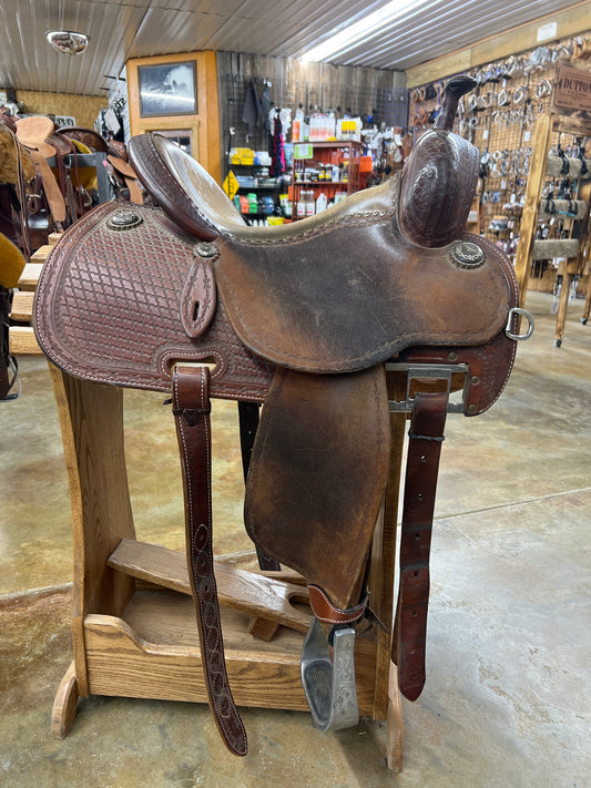 Used Martin Saddlery Crown C Barrel Saddle, 15" Seat