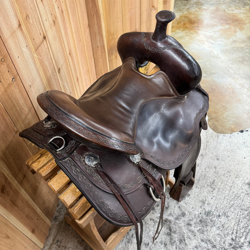Used Circle Y Alpine Flex2 Trail Saddle, 15" Seat