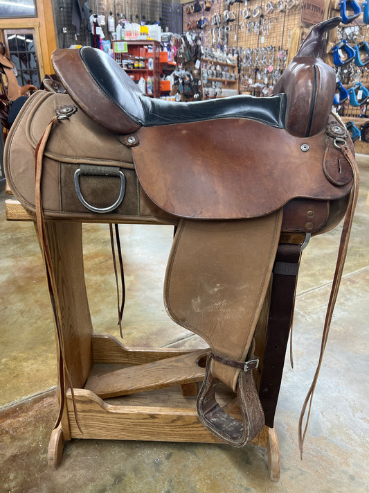 Used High Horse Trail Saddle, 17" Seat