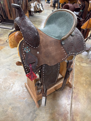 Used Corriente Barrel Saddle, 13.5" Seat