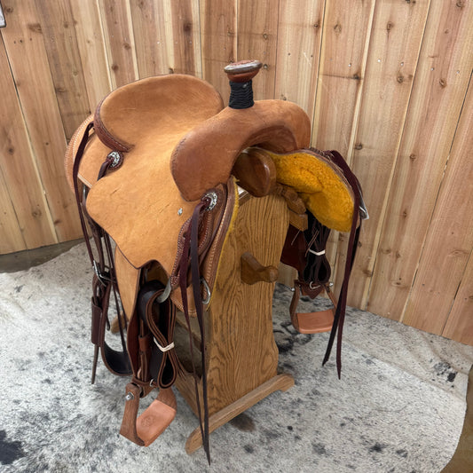 R Bar B Summit Series Roper Saddle, 14.5" Seat