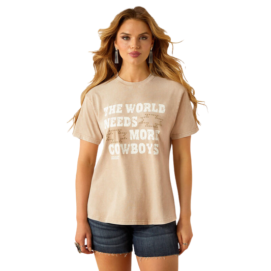 Ariat Women's More Cowboys White Pepper T-Shirt