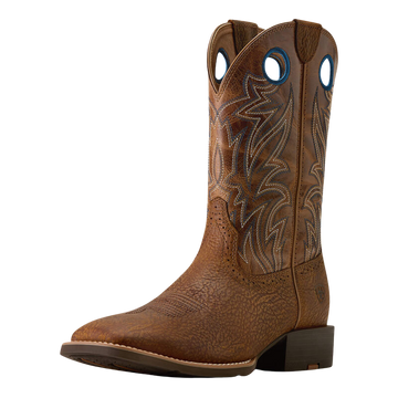 Ariat Men's Sport Sidebet Toasted Grain Wide Square Toe Cowboy Boot