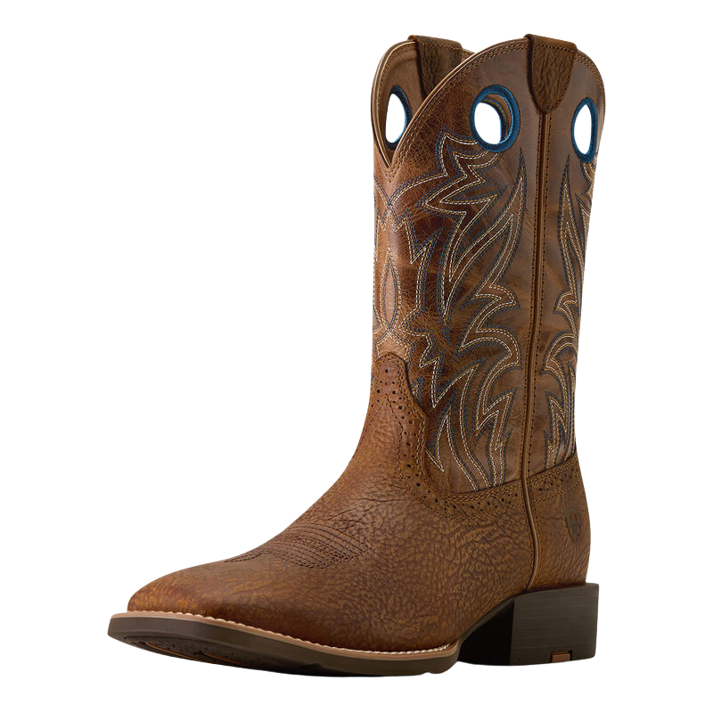 Ariat Men's Sport Sidebet Toasted Grain Wide Square Toe Cowboy Boot