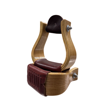 3" Oak Wood Bell Stirrups