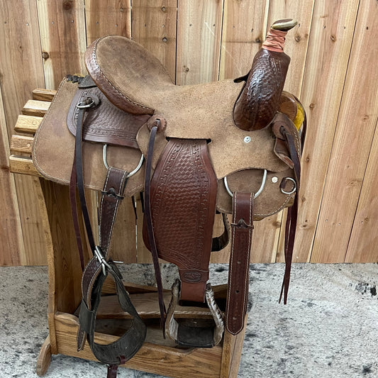 Used Heart O Texas Jr. Ranch Saddle, 14" Seat