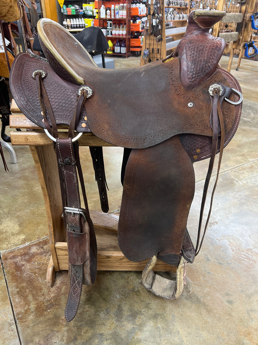 Used Robert Teskey Wade Saddle, 16" Seat