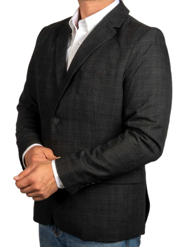 Cinch Men's Charcoal Plaid Sport Coat