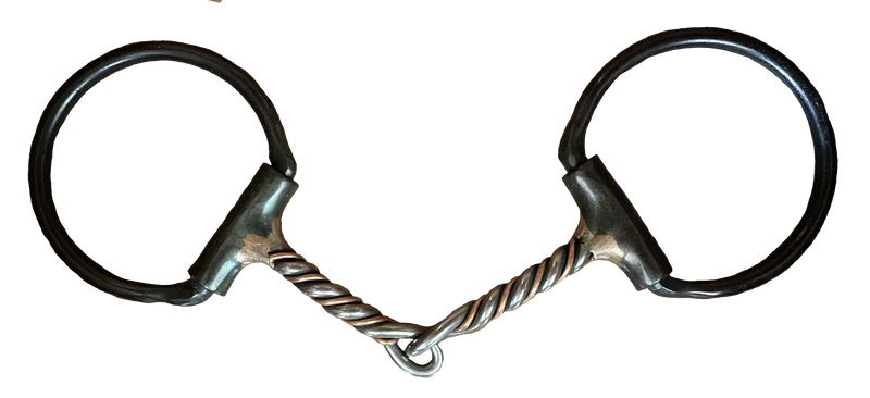 Dutton Bits Two Piece Copper Twist D-Ring Snaffle