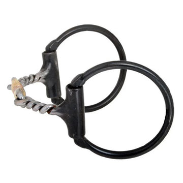 Dutton Sweet Iron Twisted Wire Dogbone D-Ring Bit