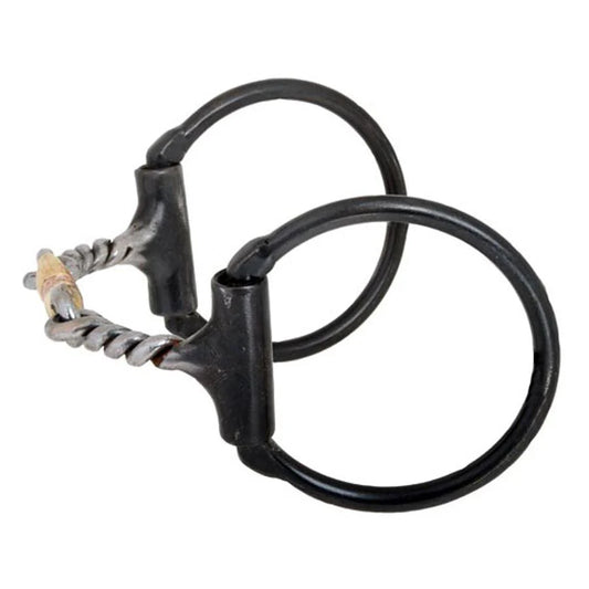 Dutton Sweet Iron Twisted Wire Dogbone D-Ring Bit