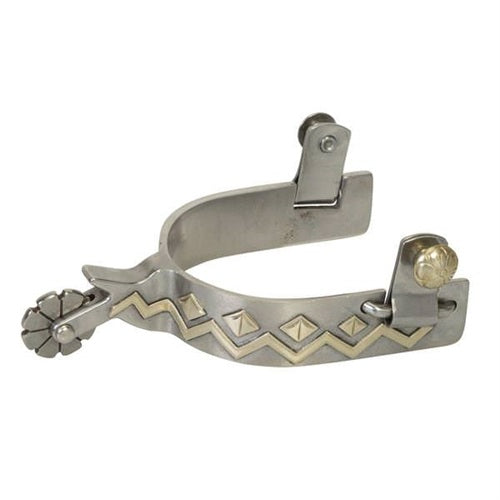 Weaver Men"s Spur with German Silver Trim