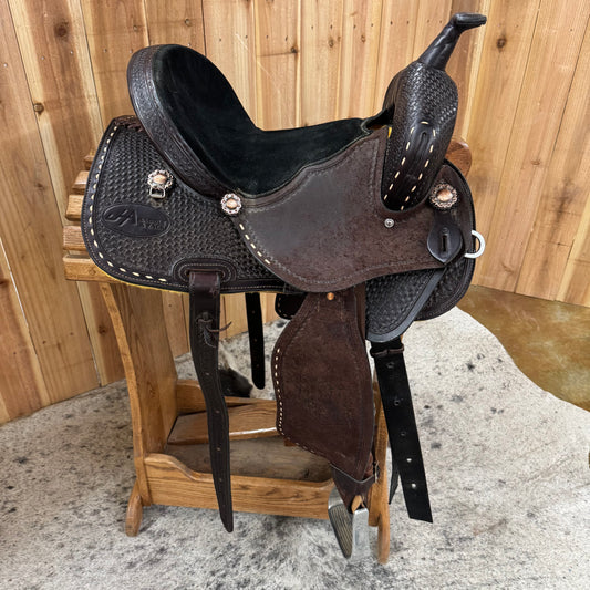 Used JHA Tack Barrel Saddle, 14.5" Seat