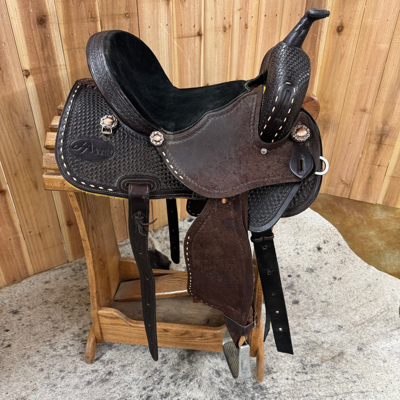 Used JHA Tack Barrel Saddle, 14.5" Seat