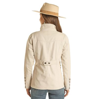 Powder River Women's Cotton Canvas Natural Jacket