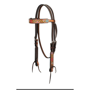 Weaver Floral Vine Browband Headstall