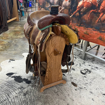 Used Rocking T Ranch Saddle, 14.5" Seat