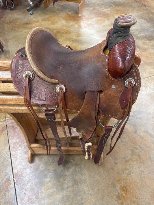 Used R Bar B Kids Seat Rig Ranch Saddle, 12" Seat