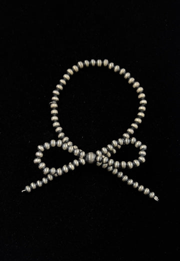 Navajo Pearl Bow Stretch Bracelet-4mm