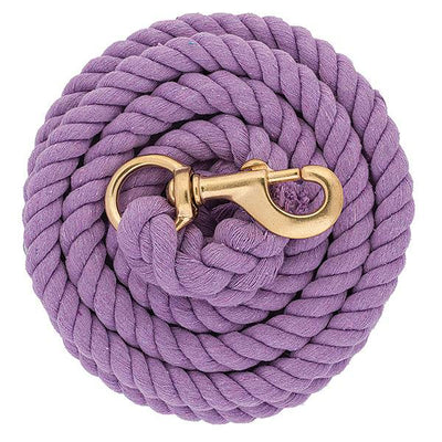 Weaver 10' Cotton Lead Rope w/Brass Platted 225 Snap