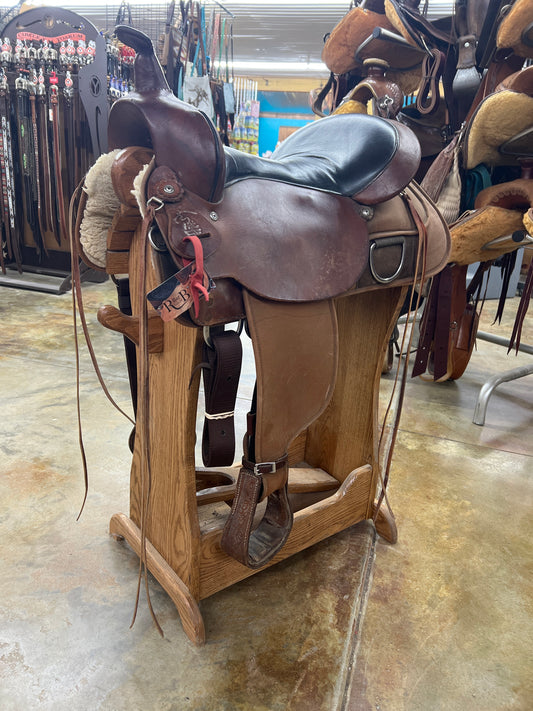 Used High Horse Trail Saddle, 17" Seat