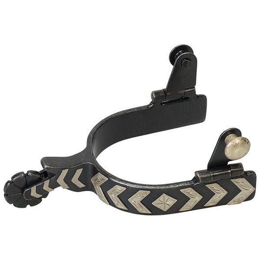 Weaver Ladies Spur with German Silver Chevron Trim