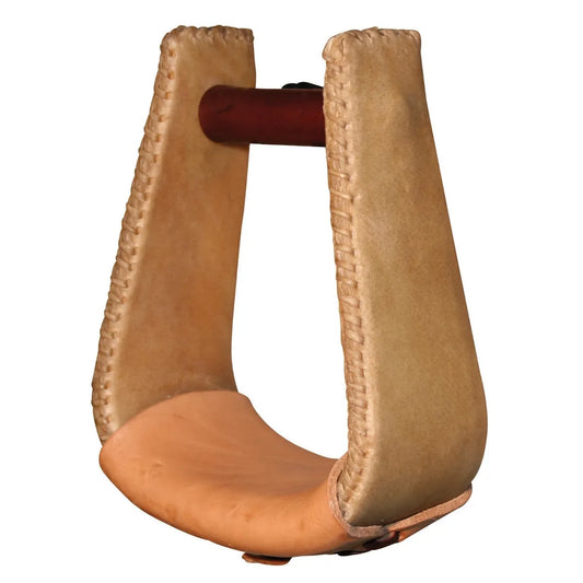 Reinsman Deep Rawhide Laced Roper Stirrups
