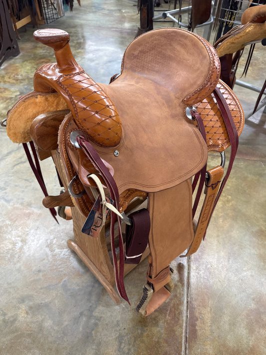 R Bar B All Around Saddle, 14" Seat