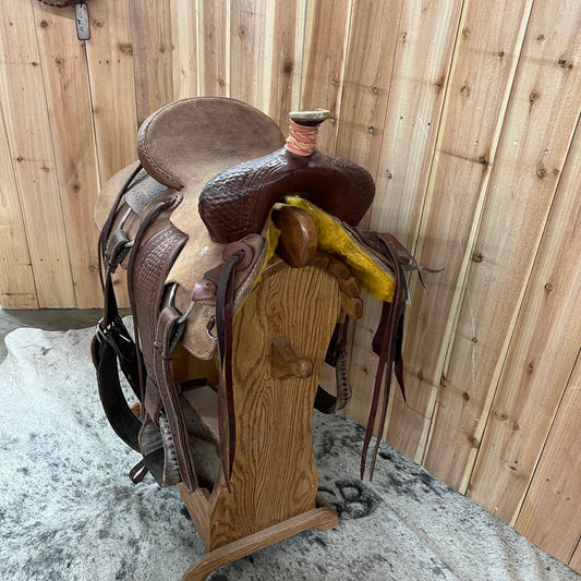 Used Heart O Texas Jr. Ranch Saddle, 14" Seat