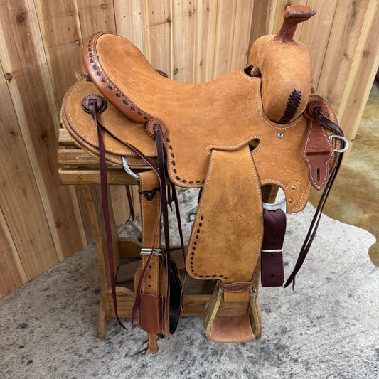 R Bar B Seat Rig Rancher Saddle, 15.5" Seat