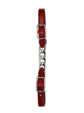 Berlin Custom Leather Dark Oil Curb Twisted Chain