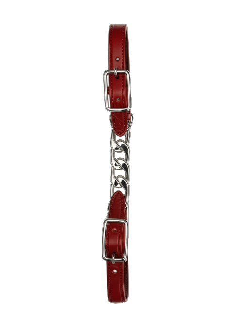 Berlin Custom Leather Dark Oil Curb Twisted Chain