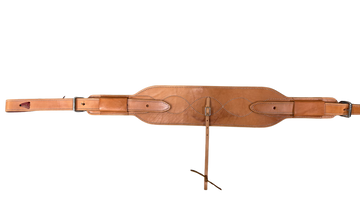 HR 6" Doubled & Stitched Natural Leather Flank Cinch w/Billets